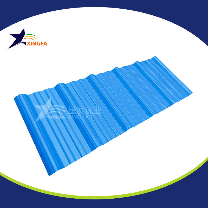 2.5mm加厚蓝色梯形pvc复合隔热瓦 适用于大型水产养殖业厂房房顶用 pvc材质塑料防火厂房瓦 PVC瓦信阳厂家出售