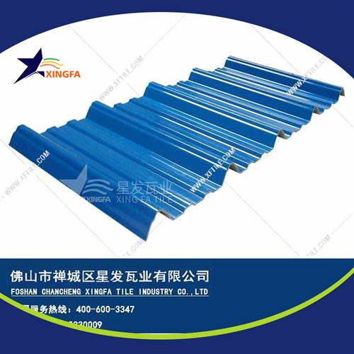厚度3.0mm蓝色900型PVC塑胶瓦 信阳工程钢结构厂房防腐隔热塑料瓦 pvc多层防腐瓦生产网上销售